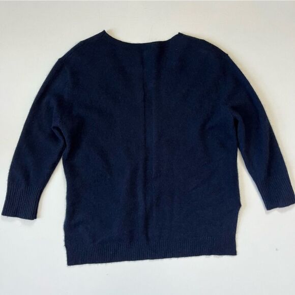 Anthropologie NAVY Cashmere Cassini Sweater Small - Picture 11 of 11